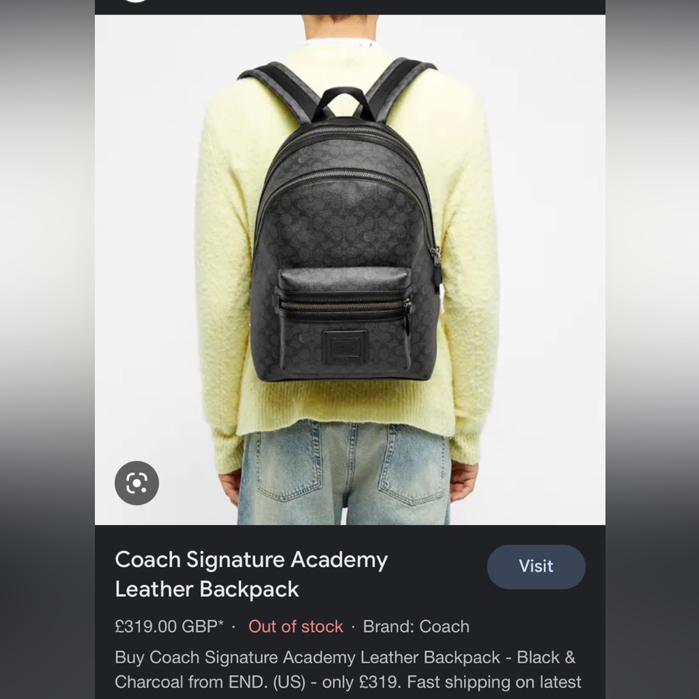 Coach Signature Academy Backpack - Picture 16 of 16